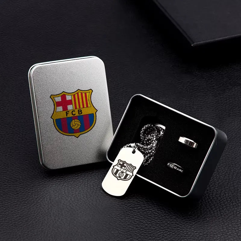 Coffret bijou club – collier & bague inox