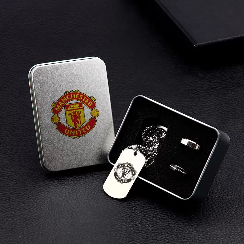 Coffret bijou club – collier & bague inox