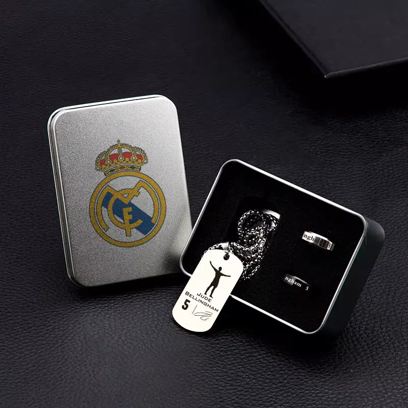 Coffret bijou club – collier & bague inox