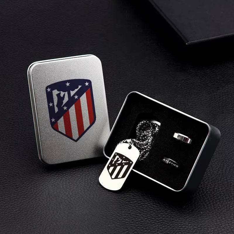 Coffret bijou club – collier & bague inox