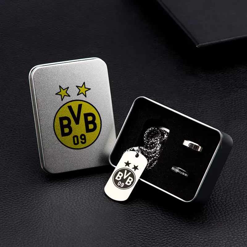 Coffret bijou club – collier & bague inox