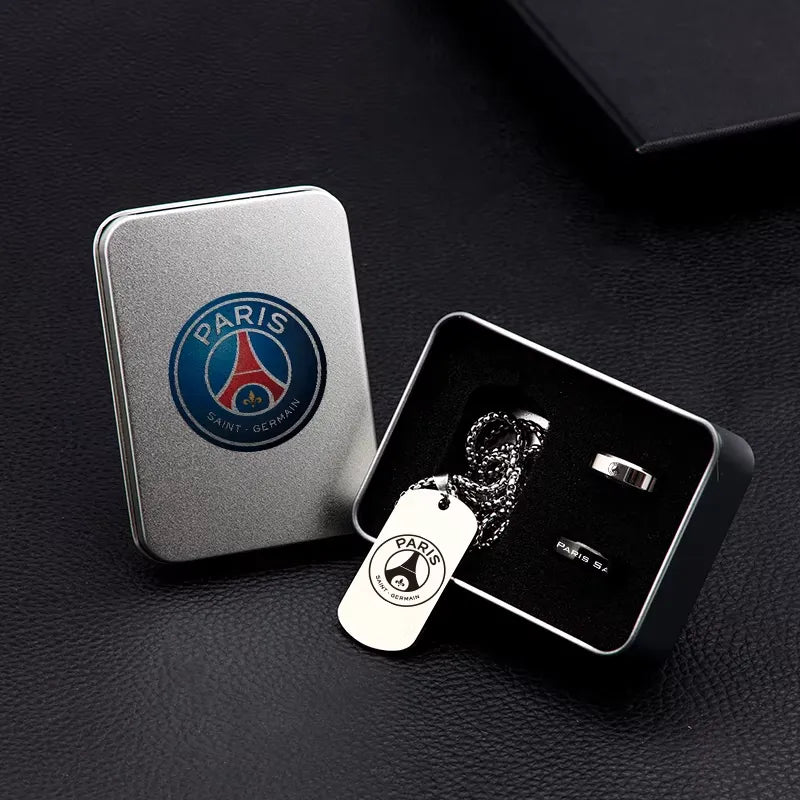 Coffret bijou club – collier & bague inox