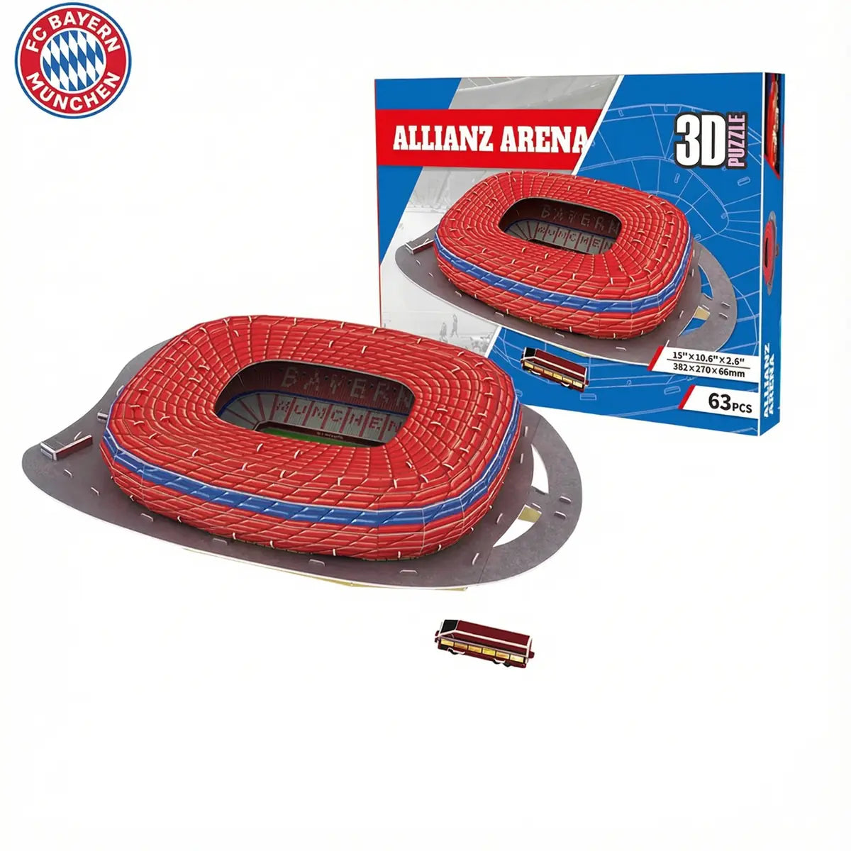 Maquette 3D – Stade de football à assembler