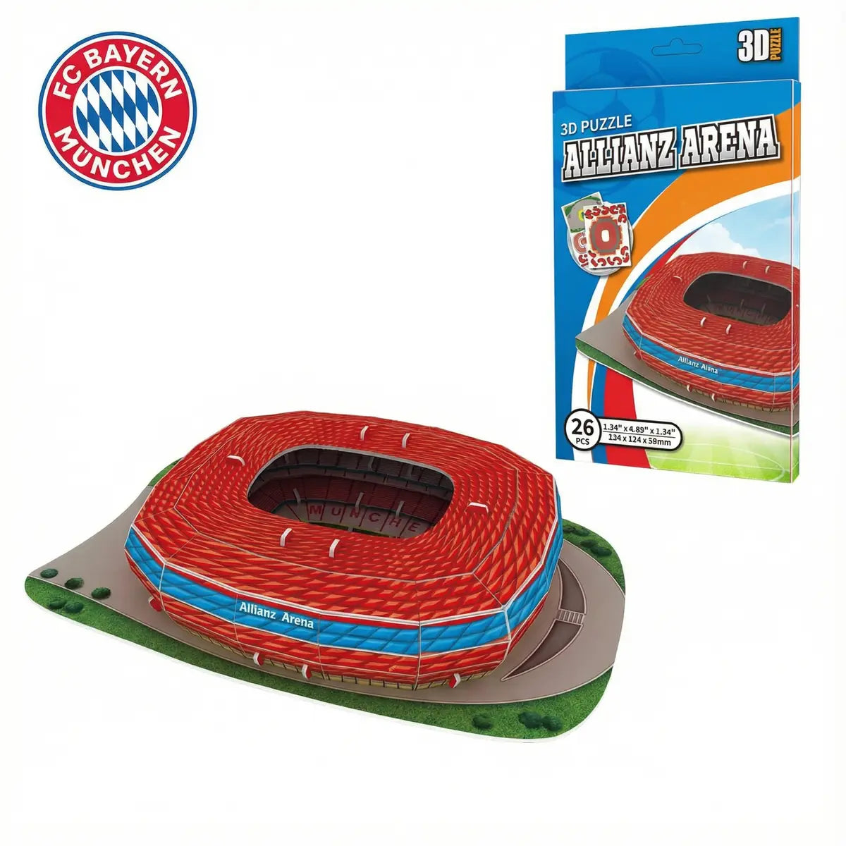 Maquette 3D – Stade de football à assembler