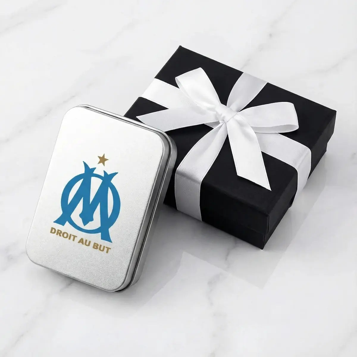 Coffret bijou club – collier & bague inox